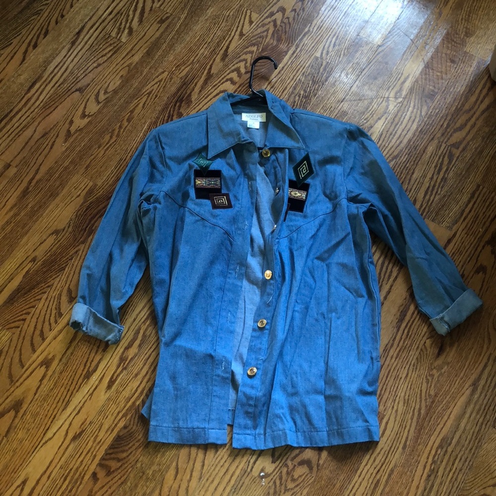 Denim Buttom Up
